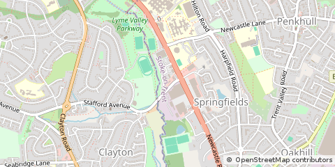 Map of Stoke-on-Trent