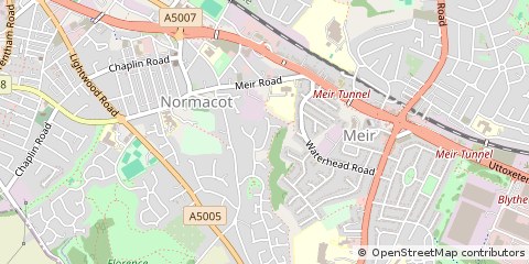 Map of Stoke on Trent