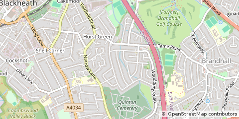 Map of Halesowen, West Midlands