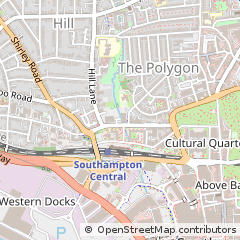 Map of Southampton, Hampshire
