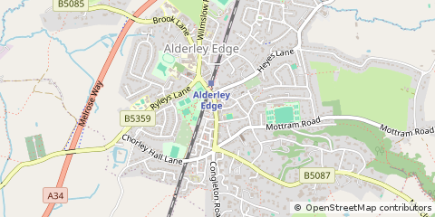 Map of Alderley Edge