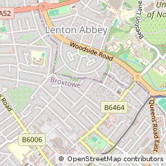 Map of Nottingham, Nottinghamshire