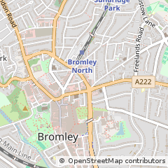 Map of Bromley, Kent