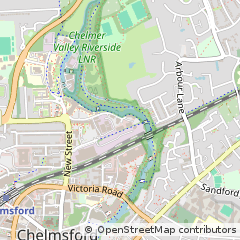 Map of Chelmsford, Essex