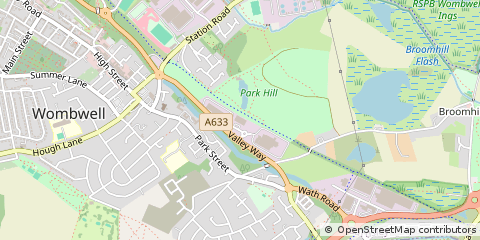 Map of Barnsley, South Yorkshire