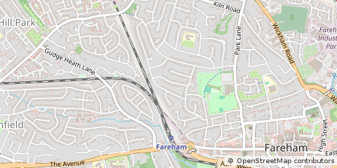 Map of Fareham, Hampshire