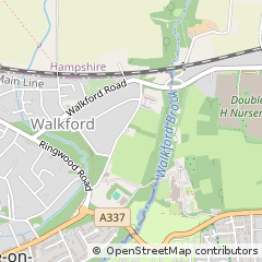 Map of Highcliffe, Dorset