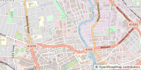 Map of Hull, East Yorkshire