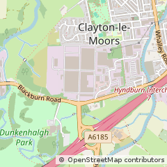 Map of Accrington, Lancashire