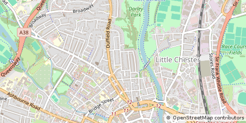 Map of Derbyshire