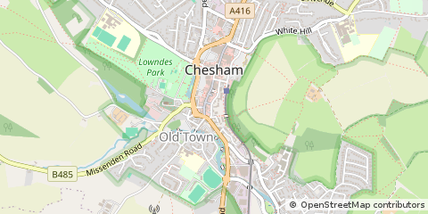 Map of Chesham, Buckinghamshire