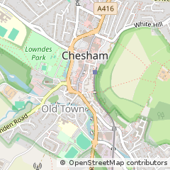 Map of Chesham, Buckinghamshire