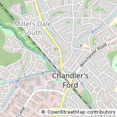 Map of Eastleigh, Hants