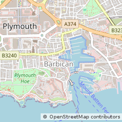 Map of Plymouth, Devon