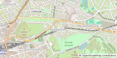 Map of Edinburgh, Midlothian