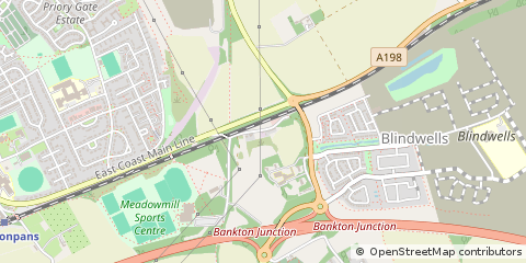 Map of Tranent, East Lothian