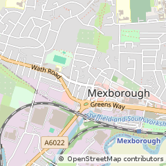 Map of Mexborough, South Yorkshire