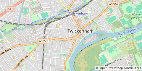 Map of Twickenham