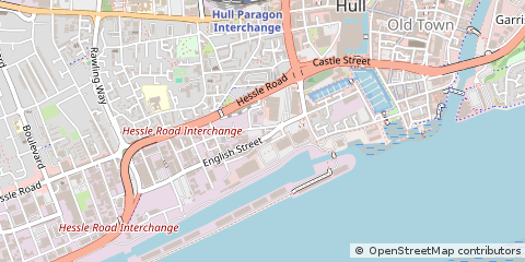 Map of Hull, East Yorkshire