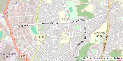 Map of Tadley, Berkshire
