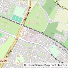 Map of Gillingham, Kent