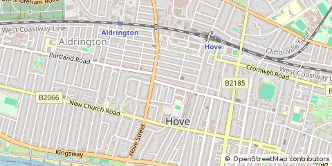 Map of Hove, East Sussex
