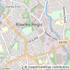 Map of Cradley Heath, West Midlands