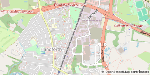 Map of Handforth, Cheshire