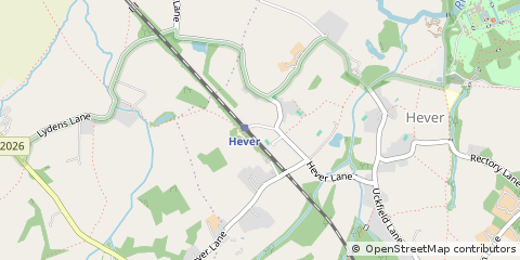 Map of Edenbridge, Kent