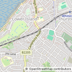 Map of Whitstable, Kent