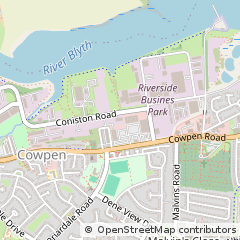 Map of Blyth, Northumberland