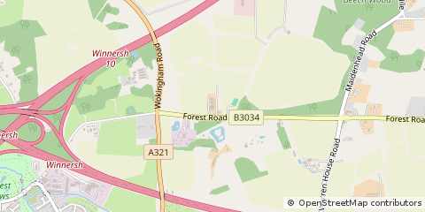 Map of Wokingham