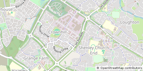 Map of Milton Keynes