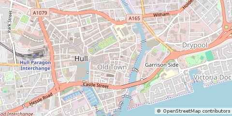 Map of Hull, East Yorkshire