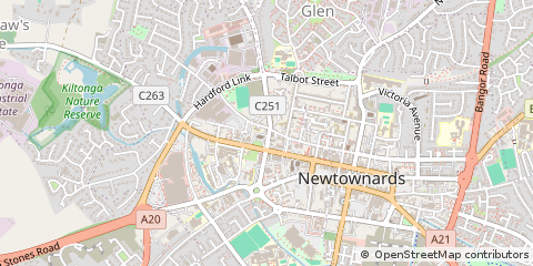 Map of Newtownards, Down