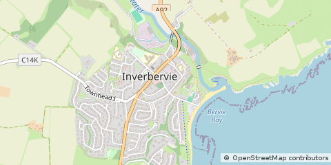 Map of Montrose, Angus