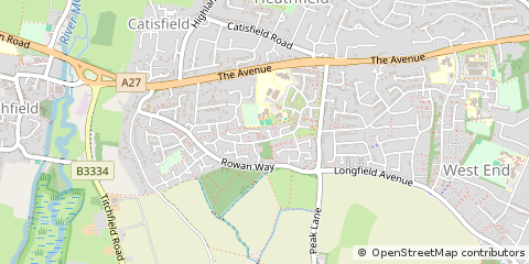 Map of Fareham, Hants