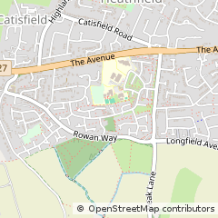 Map of Fareham, Hants
