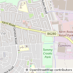Map of Darlington, County Durham