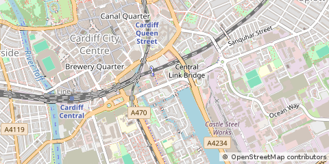 Map of Cardiff