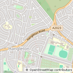 Map of Hove, East Sussex