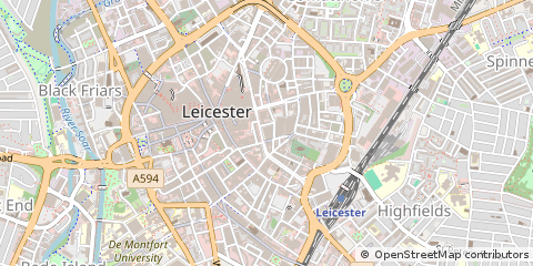 Map of Leicester