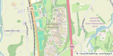Map of Lancaster, Lancashire