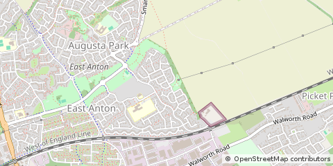 Map of Andover, Hampshire