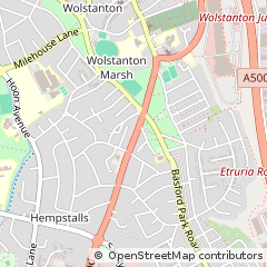 Map of Newcastle-Under-Lyme, Staffordshire