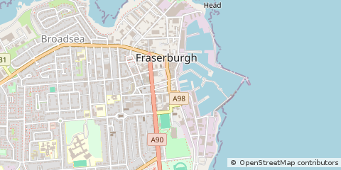Map of Fraserburgh
