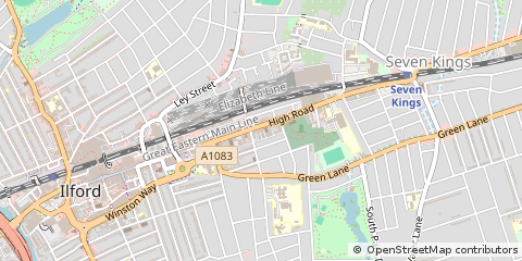 Map of Ilford, Merseyside