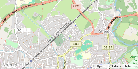 Map of Petersfield, Hampshire