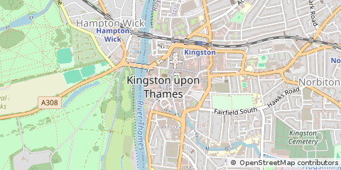 Map of Kingston Upon Thames