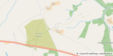 Map of Launceston, Cornwall